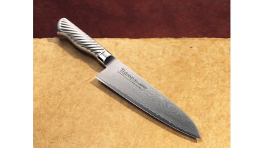 Tojiro Damaskus PRO 63 Kochmesser 180mm Metallgriff