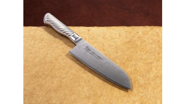 Tojiro Damaskus PRO 63 Santoku 170mm Metallgriff