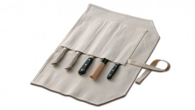 Tojiro Messertasche Leinen beige für 5 Messer