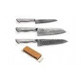 Tojiro Damaskus PRO 63 Messerset 4tlg. Metallgriff